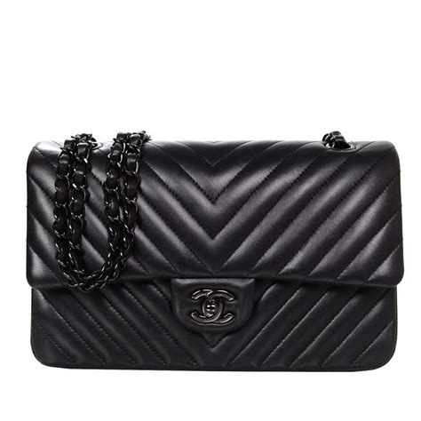 chanel m l classic flap chevron so black|The Chanel So Black .